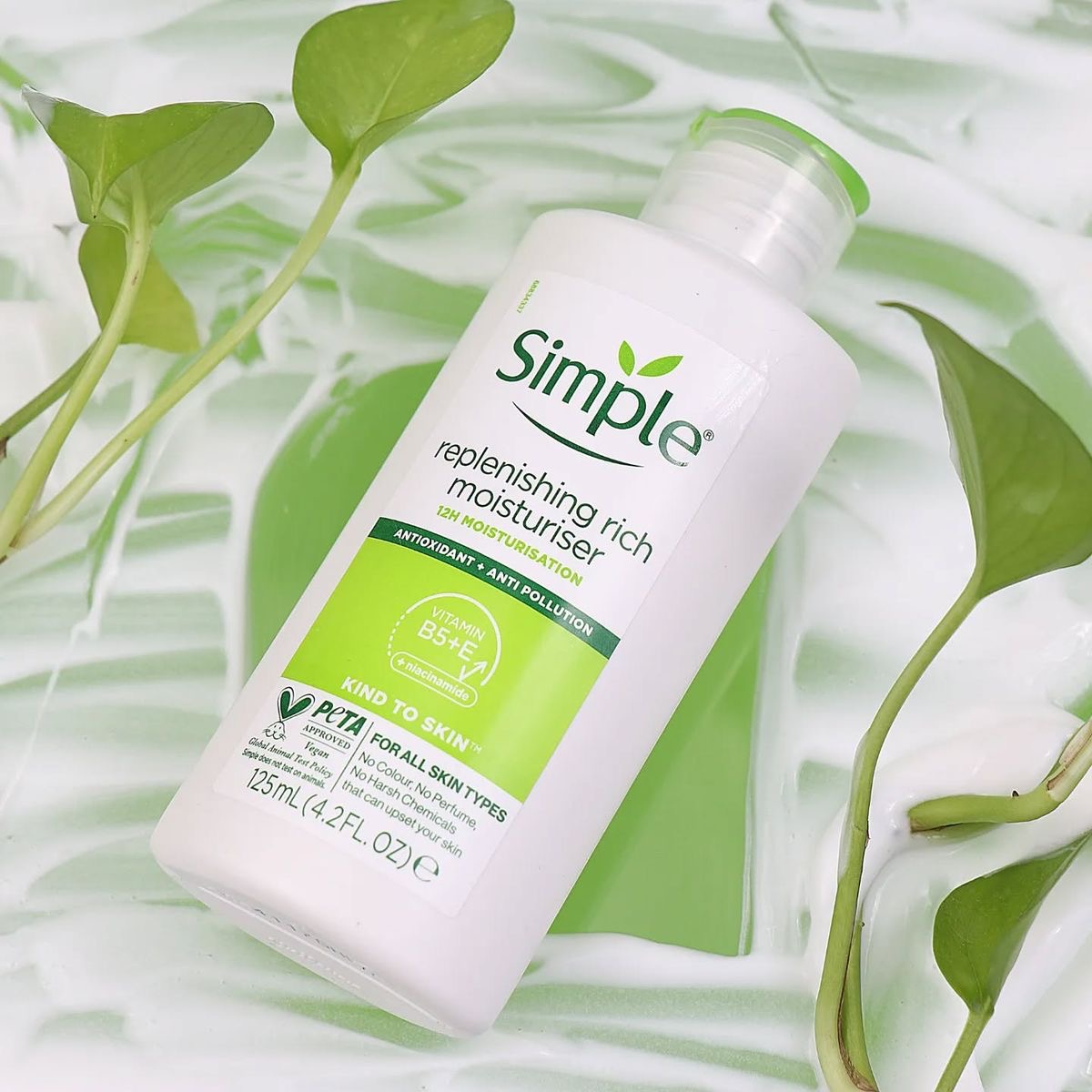 آبرسان سیمپل مدل ریچ برای پوست خشک حجم 125 میلی لیتر